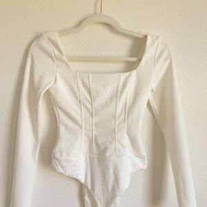 BRAND NEW princess polly white corset detailed body suit☁️🕊🤍